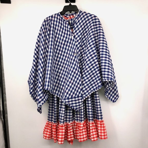 Vintage Handmade Square Dance Outfit Matching Mens Womens Used 3 Piece - Picture 4 of 16